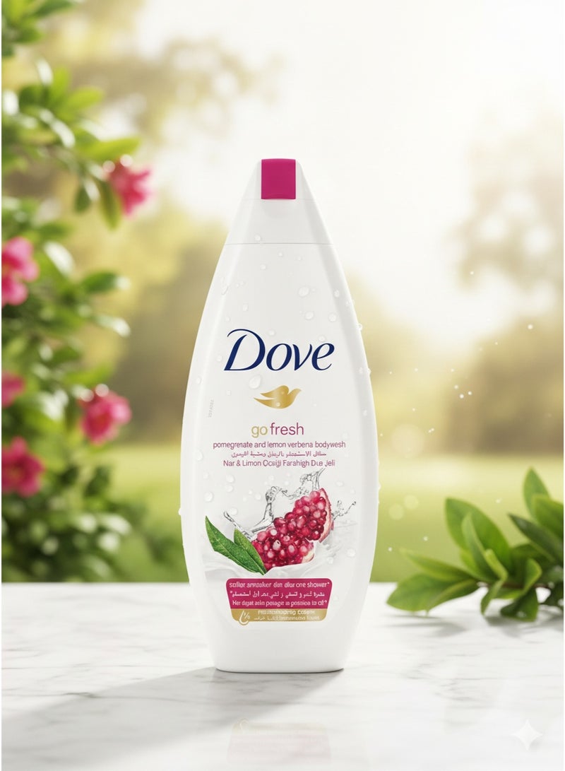 دوف سائل استحمام دوف "جو فريش" بالرمان وليمون فيربينا (200 مل) - انتعاش وحيوية لنعومة فائقة - Image 2